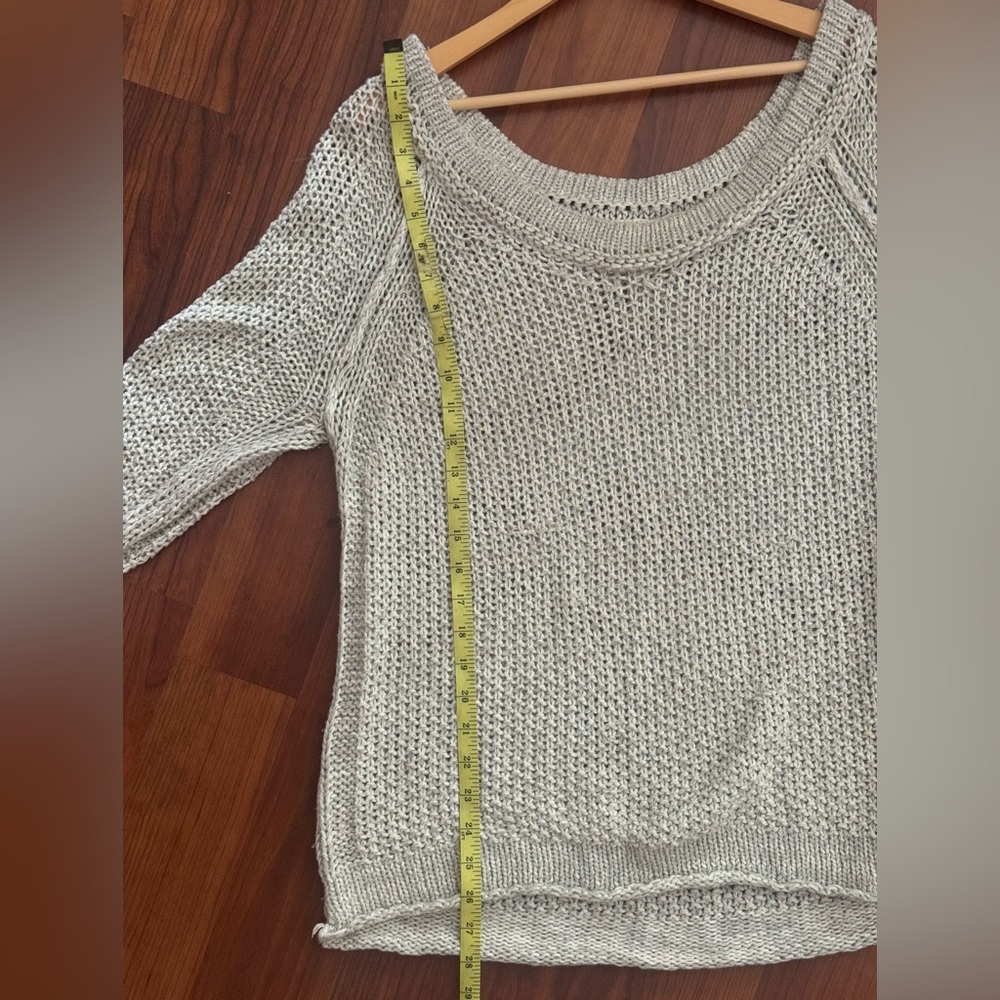 Free People Heather Gray Knit Sweater - Picture 4 of 12